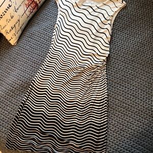 Ann Taylor LOFT, Black and White Striped Dress